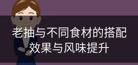 老抽与不同食材的搭配效果与风味提升